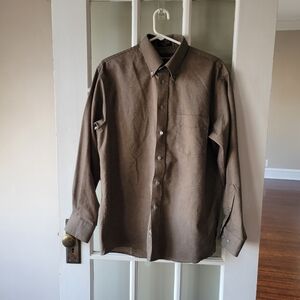 Barrington Mens Dress Shirt sz 16-32/33 Button Down Lightweight Cotton Blend